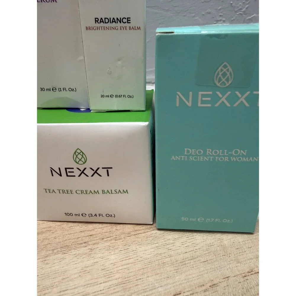 Nexxt 7pc Skincare Body‎ Care Set Shower Gel Serum Eye Balm Tea Tree Cream NEW